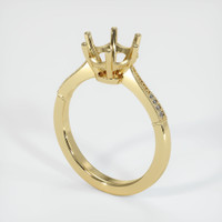 10K Yellow Gold Antique Style Ring Setting Video