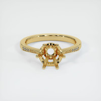 10K Yellow Gold Antique Style Ring Setting Image