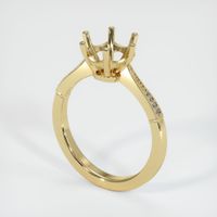 14K Yellow Gold Antique Style Ring Setting Video