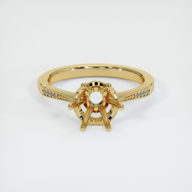 14K Yellow Gold Antique Style Ring Setting