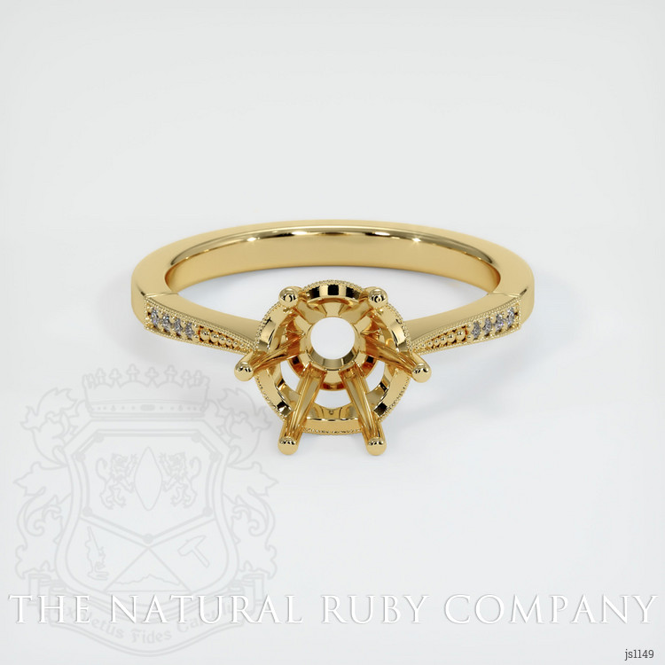14K Yellow Gold Antique Style Ring Setting
