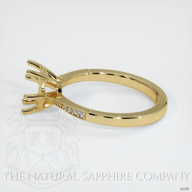 14K Yellow Gold Antique Style Ring Setting