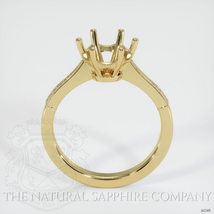 14K Yellow Gold Antique Style Ring Setting