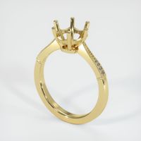  Emerald Ring 4.46 Ct., 18K Yellow Gold Combination Setting