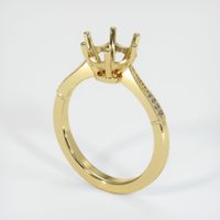18K Yellow Gold Antique Style Ring Setting Video