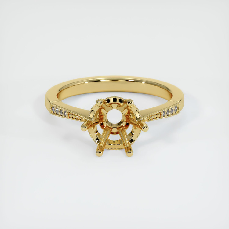 18K Yellow Gold Antique Style Ring Setting