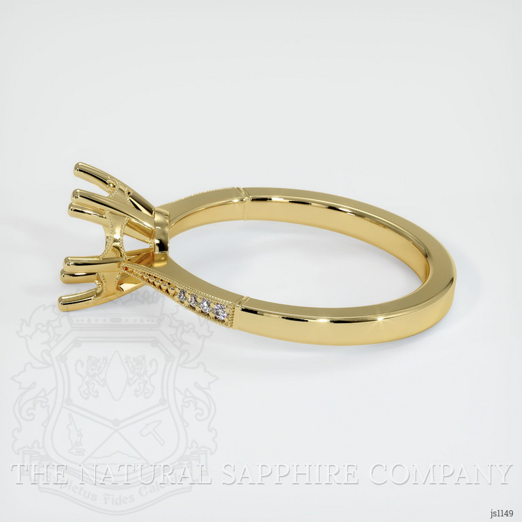 18K Yellow Gold Antique Style Ring Setting