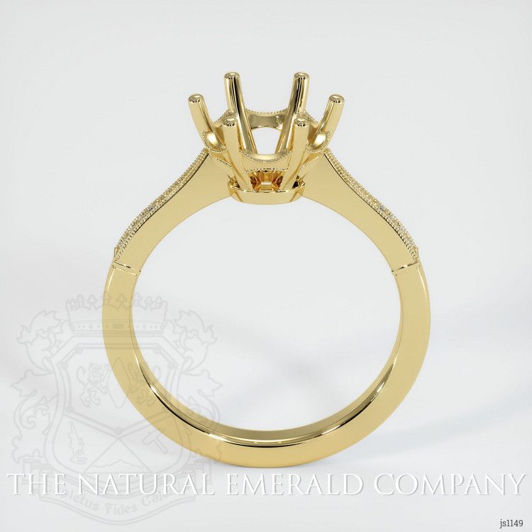 18K Yellow Gold Antique Style Ring Setting