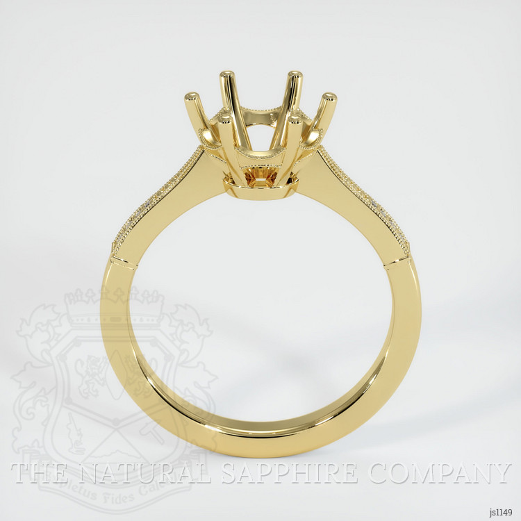 18K Yellow Gold Antique Style Ring Setting
