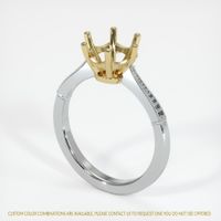 14K Yellow & White Antique Style Ring Setting Video