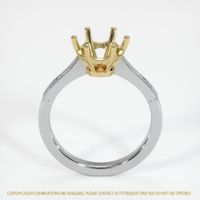 14K Yellow & White Antique Style Ring Setting Image