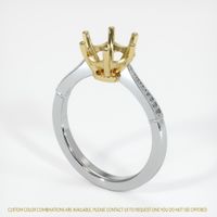 18K Yellow & White Antique Style Ring Setting Video