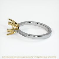 18K Yellow & White Antique Style Ring Setting Image