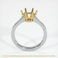 18K Yellow & White Antique Style Ring Setting Image