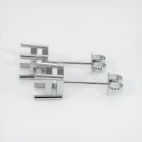 18K White Gold Studs Earring Setting Image