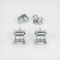 18K White Gold Studs Earring Setting Image