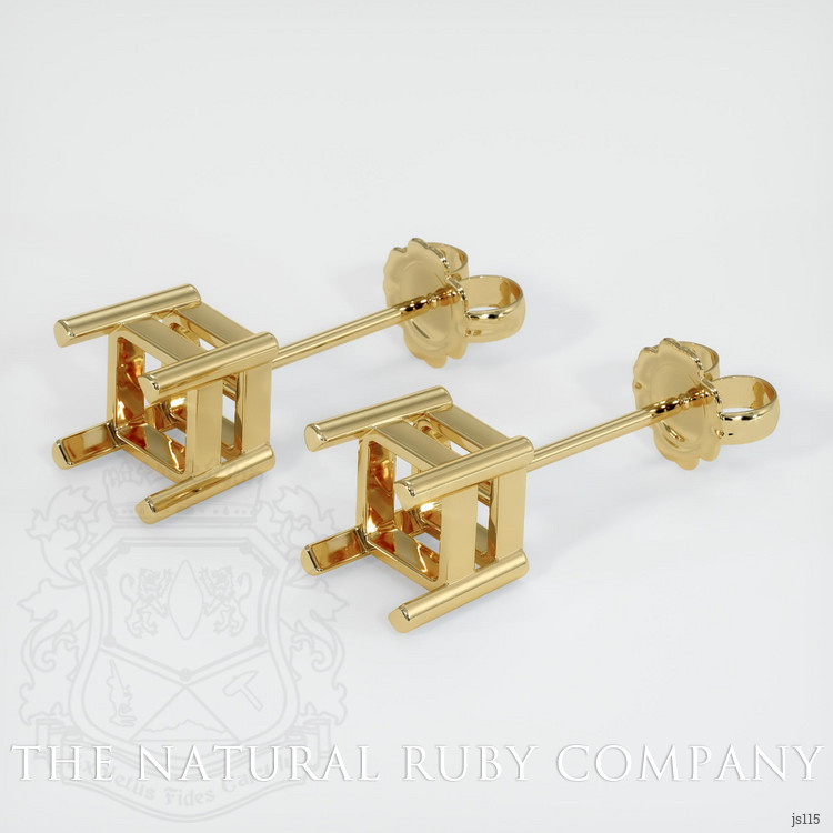 14K Yellow Gold Studs Earring Setting