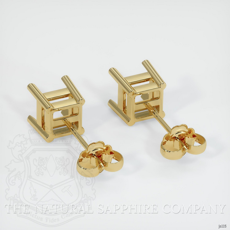 14K Yellow Gold Studs Earring Setting