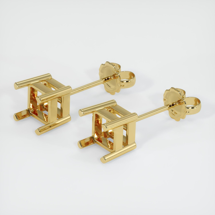 18K Yellow Gold Studs Earring Setting