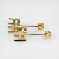 18K Yellow Gold Studs Earring Setting Image