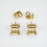 18K Yellow Gold Studs Earring Setting Image