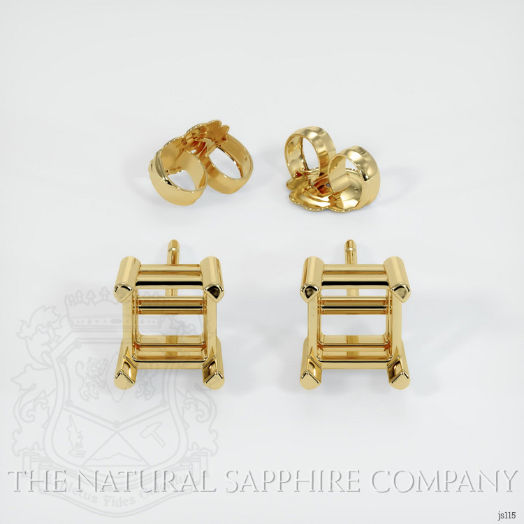 18K Yellow Gold Studs Earring Setting