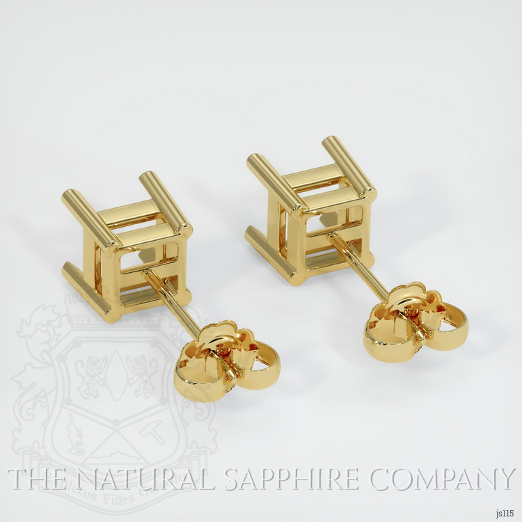 18K Yellow Gold Studs Earring Setting