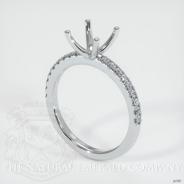 Platinum 950 Pave Ring Setting