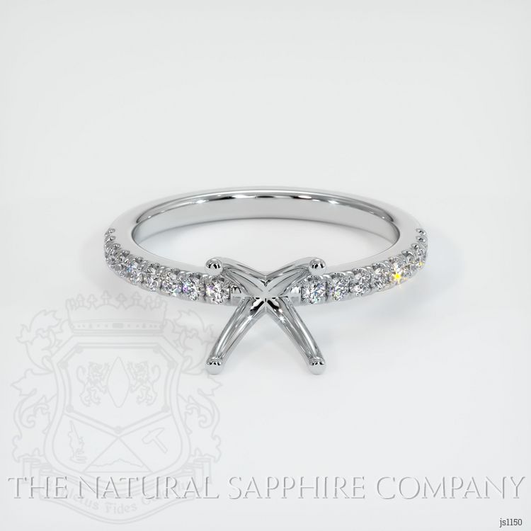Platinum 950 Pave Ring Setting