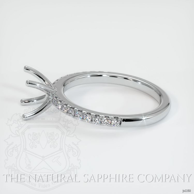 Platinum 950 Pave Ring Setting