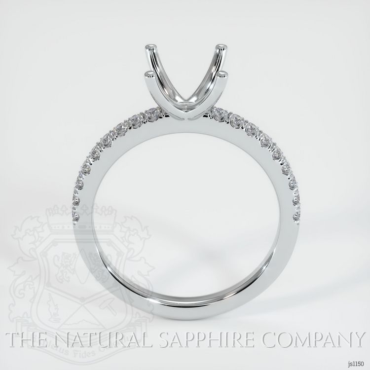 Platinum 950 Pave Ring Setting
