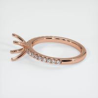 14K Rose Gold Pave Ring Setting Image