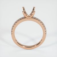18K Rose Gold Pave Ring Setting Image