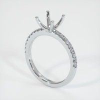 10K White Gold Pave Ring Setting Video