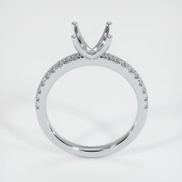 10K White Gold Pave Ring Setting Image
