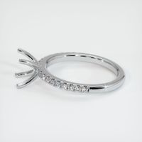 14K White Gold Pave Ring Setting Image