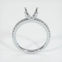 14K White Gold Pave Ring Setting Image