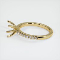 10K Yellow Gold Pave Ring Setting Image