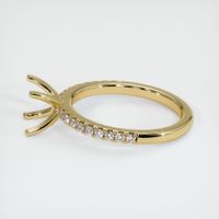 14K Yellow Gold Pave Ring Setting Image