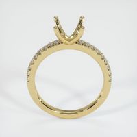 14K Yellow Gold Pave Ring Setting Image