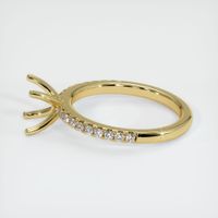 18K Yellow Gold Pave Ring Setting Image