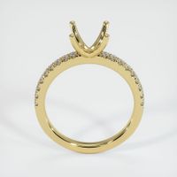 18K Yellow Gold Pave Ring Setting Image
