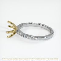 18K Yellow & White Pave Ring Setting Image