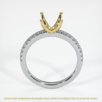 18K Yellow & White Pave Ring Setting Image