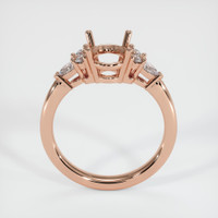 14K Rose Gold Accent Stones Ring Setting Image