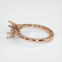 18K Rose Gold Accent Stones Ring Setting Image