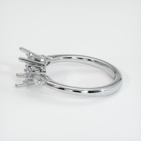 14K White Gold Accent Stones Ring Setting Image