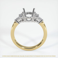 14K White & Yellow Accent Stones Ring Setting Image
