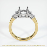 18K White & Yellow Accent Stones Ring Setting Image