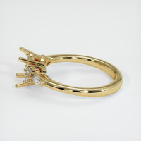 10K Yellow Gold Accent Stones Ring Setting Image